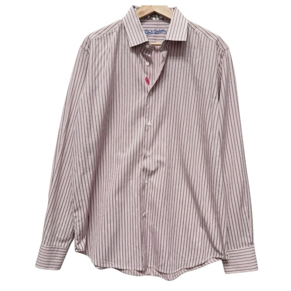 Robert Graham Long Sleeve Vegas Craps Flip Cuff Button Down Shirt Size Large - Picture 2 of 10